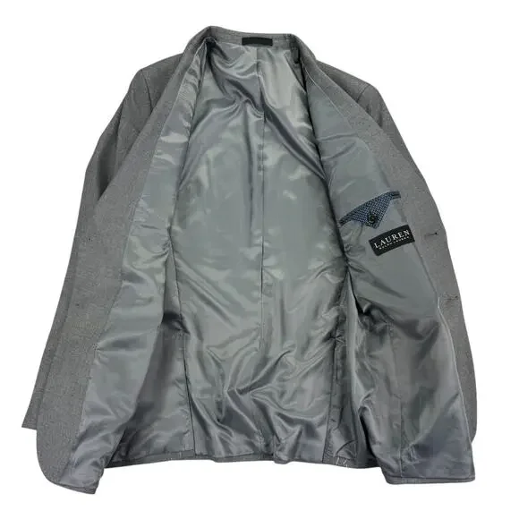 Lauren Ralph Lauren Boys UltraFlex Bloxbury Classic Fit Suit Jacket Gray 20R